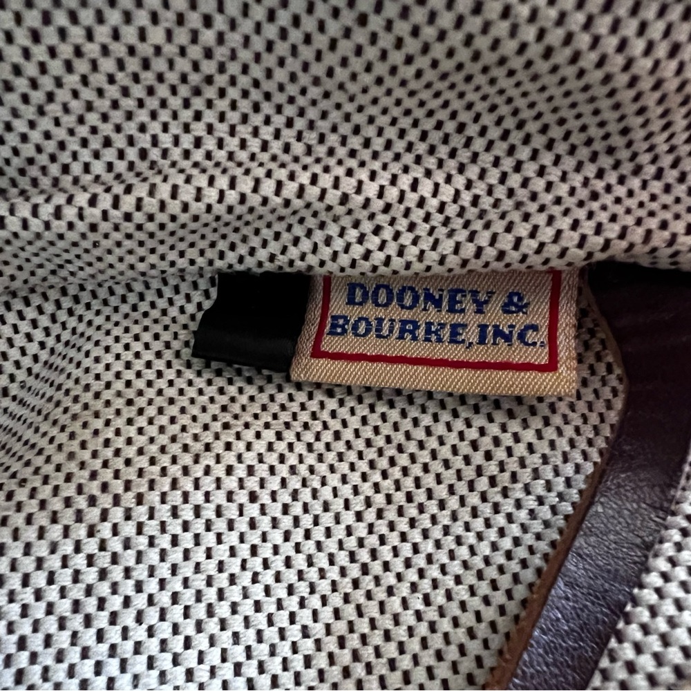 Vintage 90s Dooney and Bourke Pebbled All Weather Leather‎ Hobo Bag with COA - Picture 11 of 13